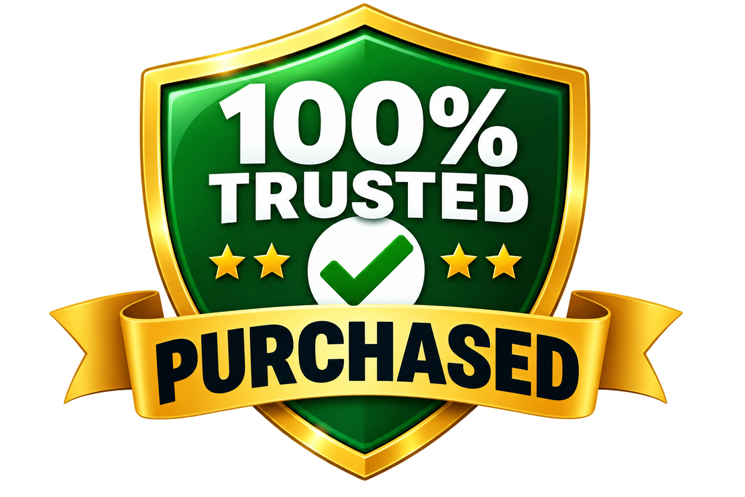 100% Trusted Purchased